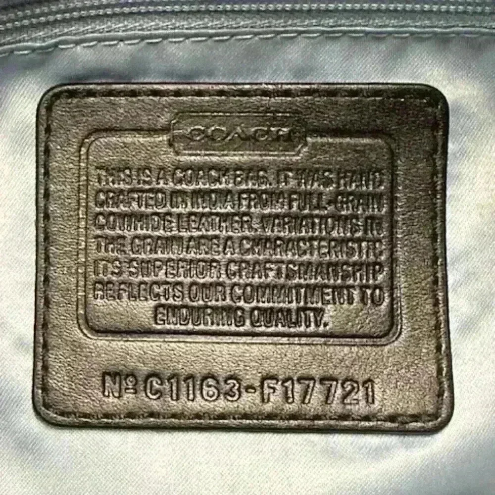 Coach Gallery East West Leather Tote Shoulder Bag Black - Picture 12 of 15